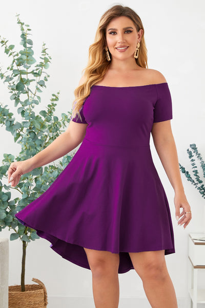 Plus Size Hi-Low Hem Dress