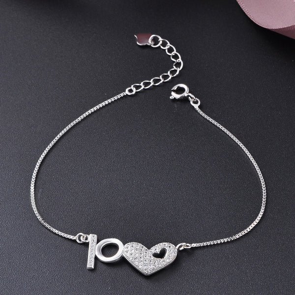 Heart 925 Silver Bracelet