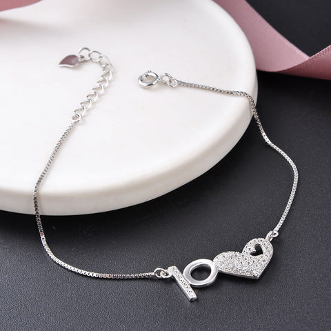 Heart 925 Silver Bracelet