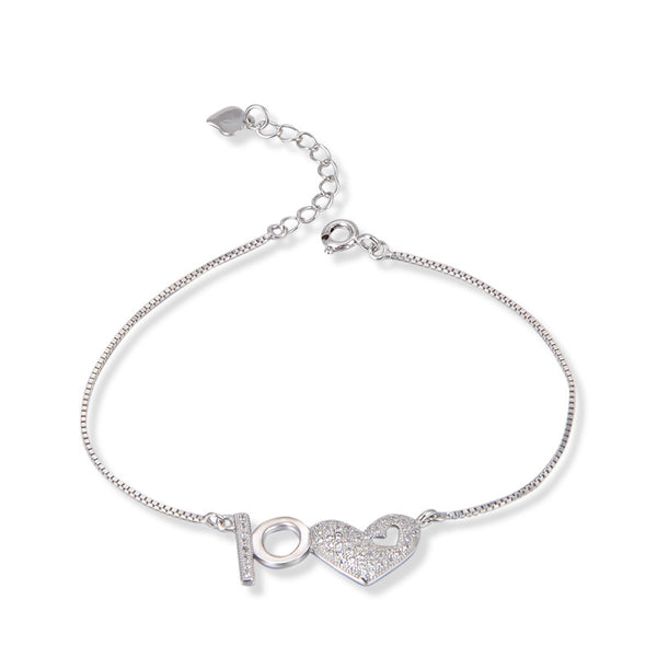 Heart 925 Silver Bracelet