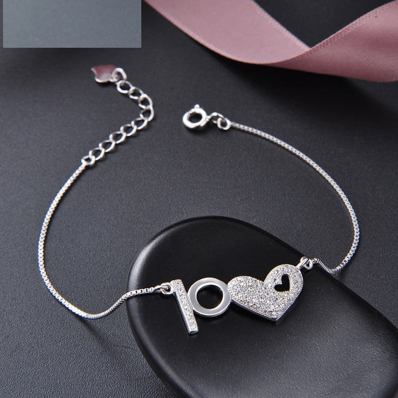 Heart 925 Silver Bracelet