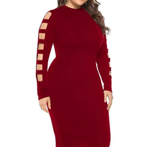 Bodycon Sheath Dress -  Curvy