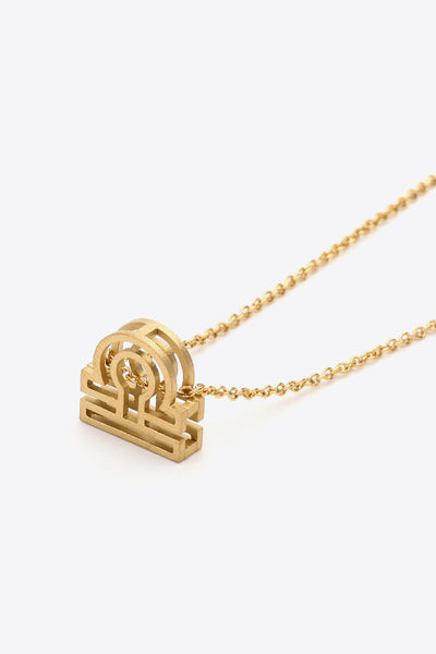 18K Gold Plated ZodiacPendant Necklace