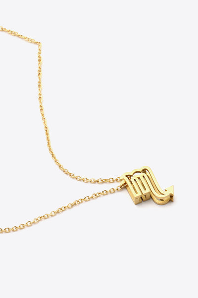 18K Gold Plated ZodiacPendant Necklace