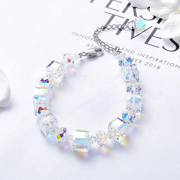 Stunning Aurora Borealis Geometric Shaped Bracelet