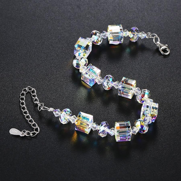 Stunning Aurora Borealis Geometric Shaped Bracelet