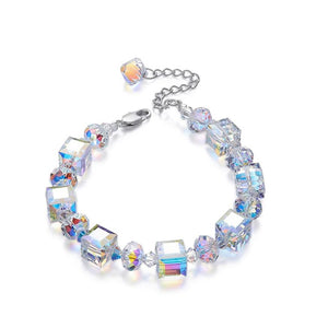 Stunning Aurora Borealis Geometric Shaped Bracelet