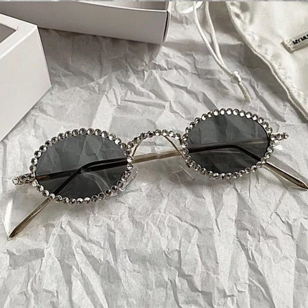 Oval Bling Fashion Glasses