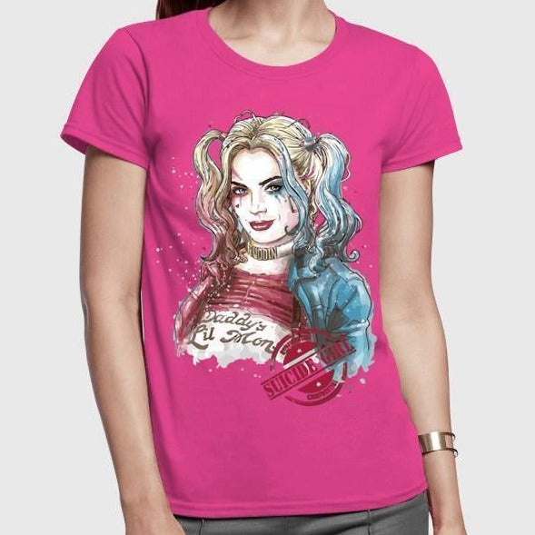 Suicide Squad Harley Quin Half Sleeves Women T-shirt