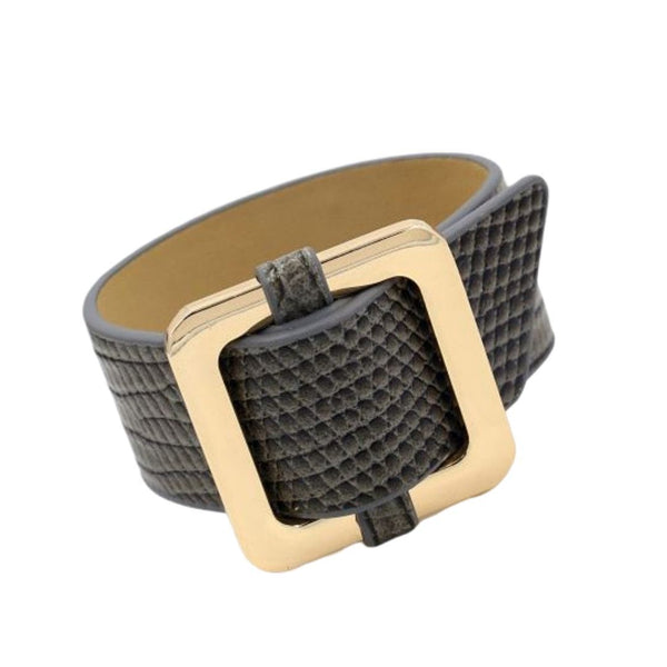 Square Lock Bracelet -Grey