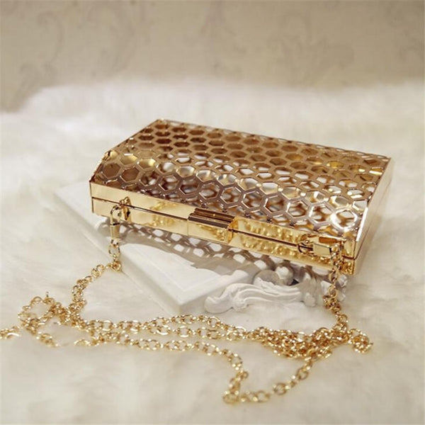 Hollow Metal Cage Bag