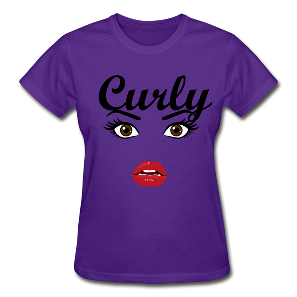 Gildan Ultra Cotton Ladies T-Shirt  - Curly - purple