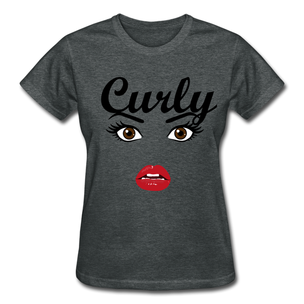 Gildan Ultra Cotton Ladies T-Shirt  - Curly - deep heather