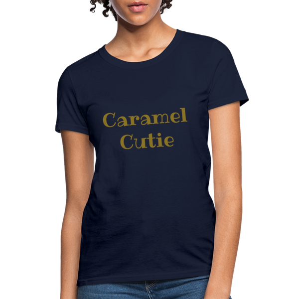 Caramel Cutie - Women's T-Shirt - navy