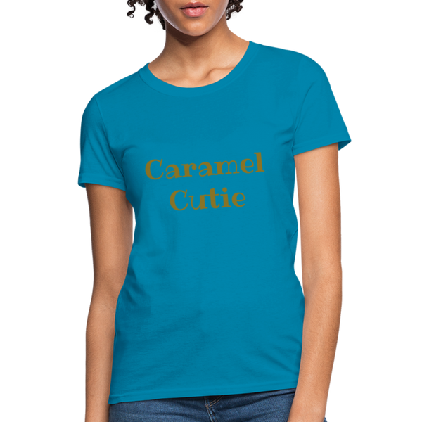 Caramel Cutie - Women's T-Shirt - turquoise