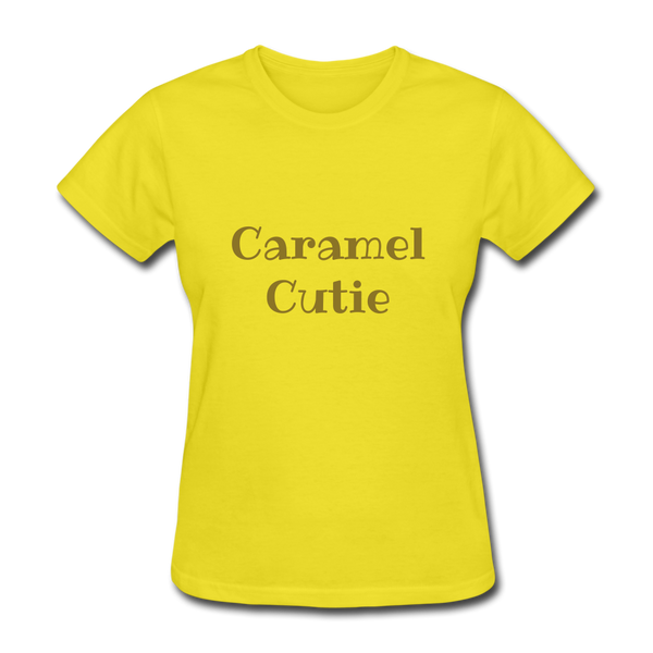 Caramel Cutie - Women's T-Shirt - yellow