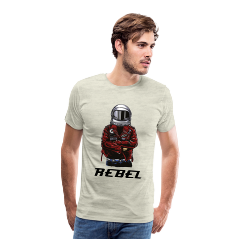 Men's Premium T-Shirt - Rebel - heather oatmeal