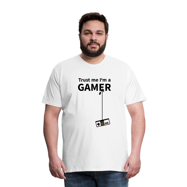 Trust Me/Gamer - Men's Premium T-Shirt - white