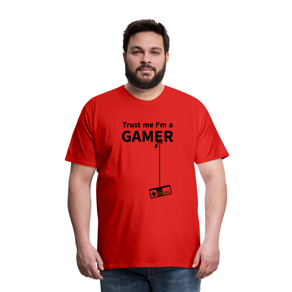 Trust Me/Gamer - Men's Premium T-Shirt - red