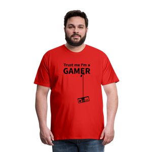 Trust Me/Gamer - Men's Premium T-Shirt - red