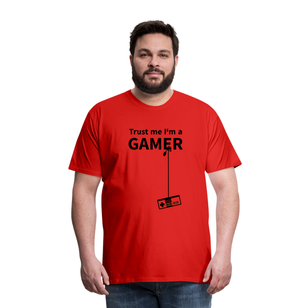 Trust Me/Gamer - Men's Premium T-Shirt - red