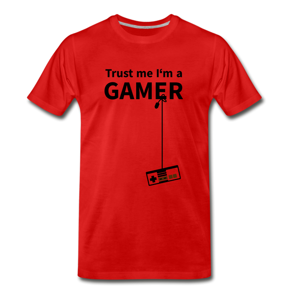 Trust Me/Gamer - Men's Premium T-Shirt - red