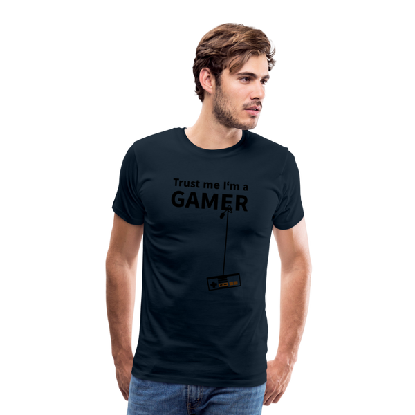 Trust Me/Gamer - Men's Premium T-Shirt - deep navy