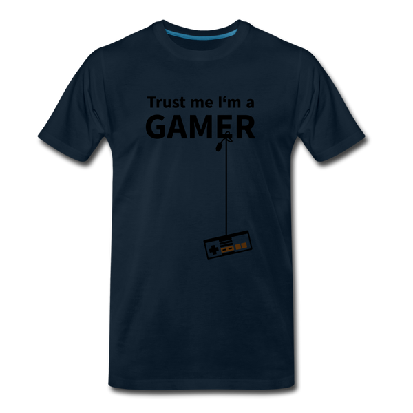 Trust Me/Gamer - Men's Premium T-Shirt - deep navy