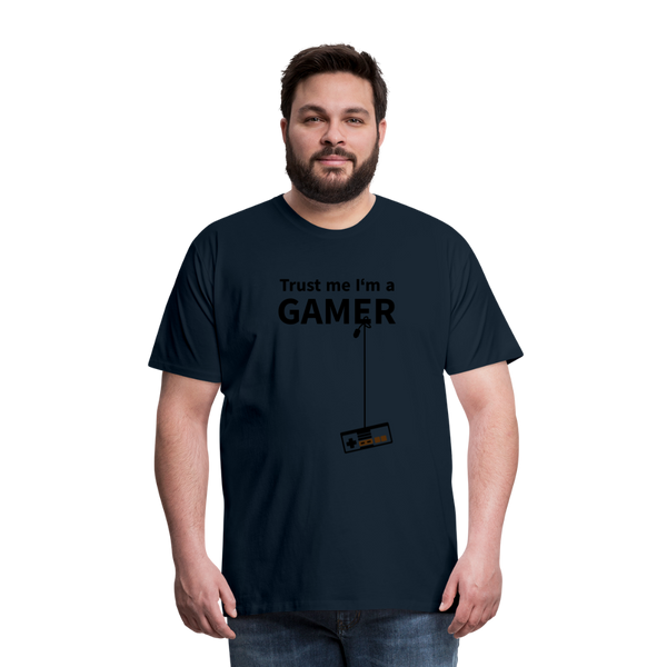 Trust Me/Gamer - Men's Premium T-Shirt - deep navy