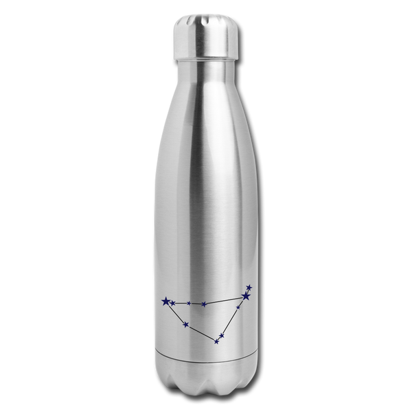 Insulated Stainless Steel Water Bottle - Capricorn - silver