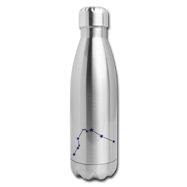 Insulated Stainless Steel Water Bottle - Aries - silver