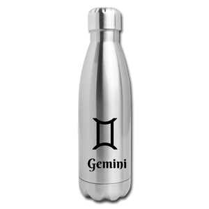 Insulated Stainless Steel Water Bottle - Gemini - silver