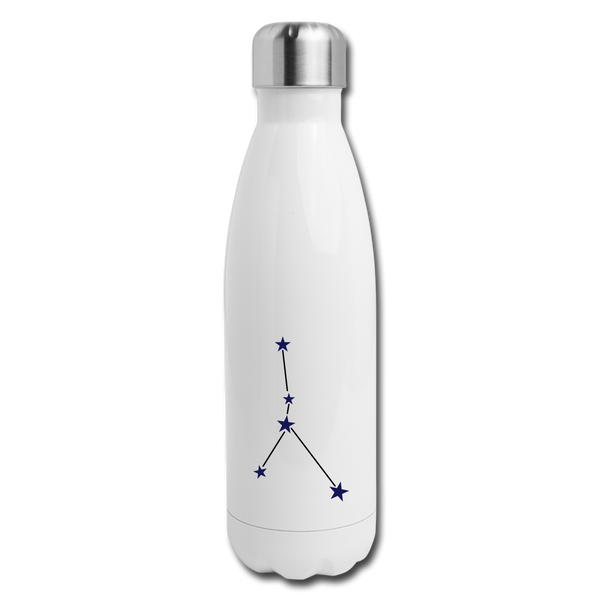 Insulated Stainless Steel Water Bottle Cancer - white