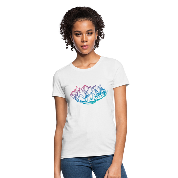 Women's T-Shirt - Lotus - white