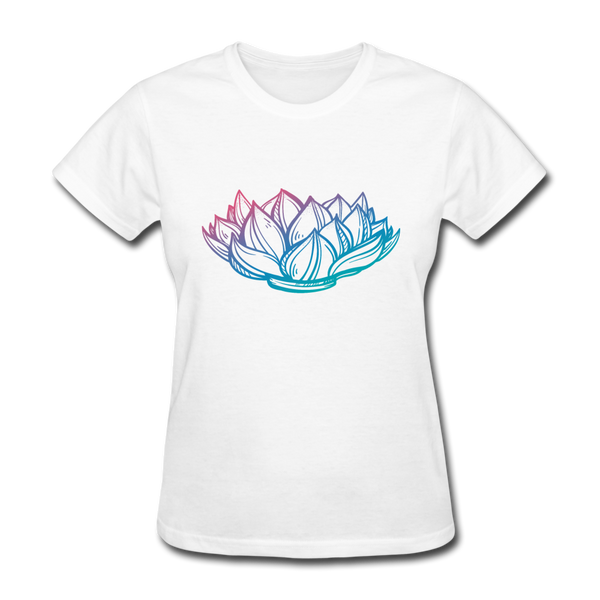 Women's T-Shirt - Lotus - white