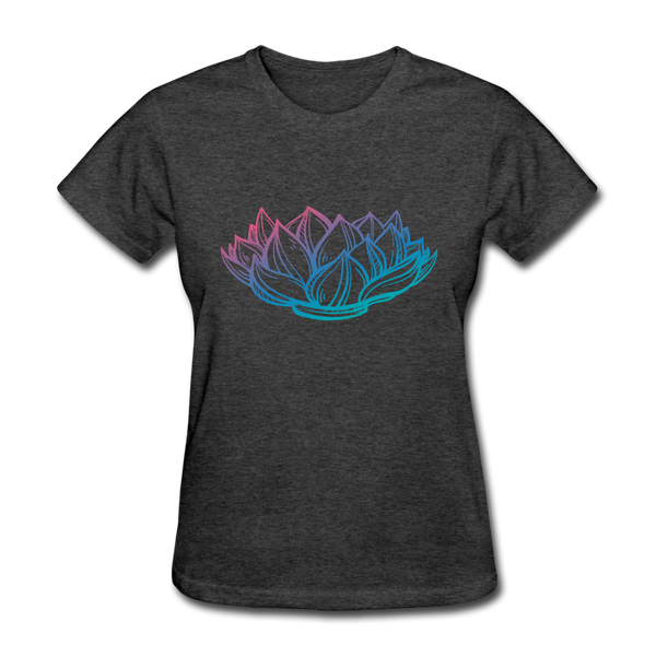 Women's T-Shirt - Lotus - heather black