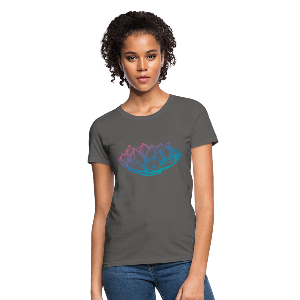 Women's T-Shirt - Lotus - charcoal