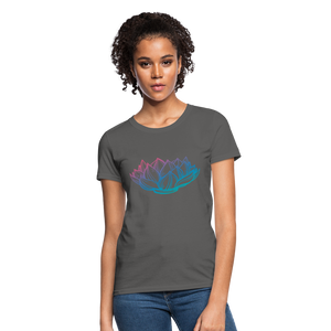 Women's T-Shirt - Lotus - charcoal