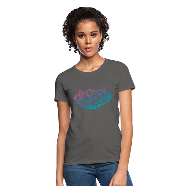 Women's T-Shirt - Lotus - charcoal