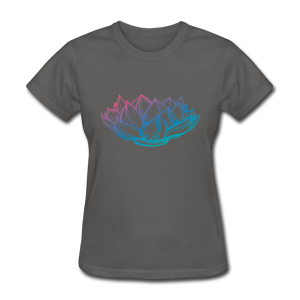 Women's T-Shirt - Lotus - charcoal