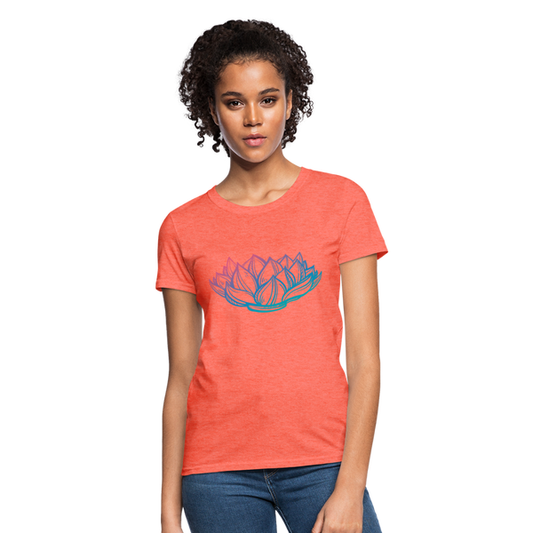 Women's T-Shirt - Lotus - heather coral