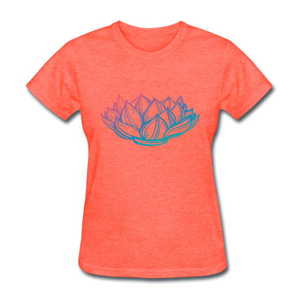 Women's T-Shirt - Lotus - heather coral