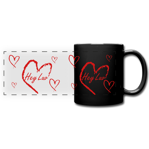 Panoramic Mug - Hey Luv - black