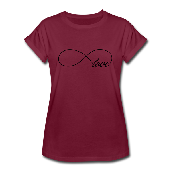 Women's Relaxed Fit T-Shirt - burgundy