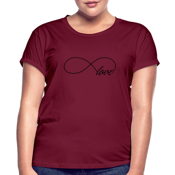 Women's Relaxed Fit T-Shirt - burgundy