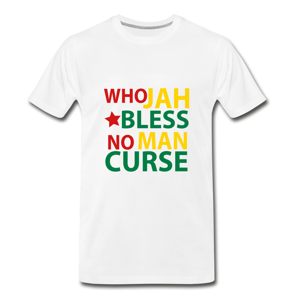 Who Jah Bless - Men's Premium T-Shirt - white