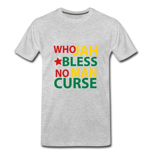 Who Jah Bless - Men's Premium T-Shirt - heather gray