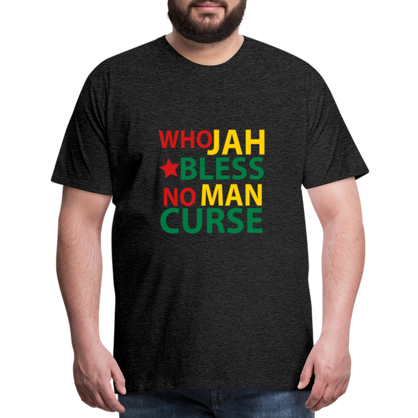 Who Jah Bless - Men's Premium T-Shirt - charcoal grey