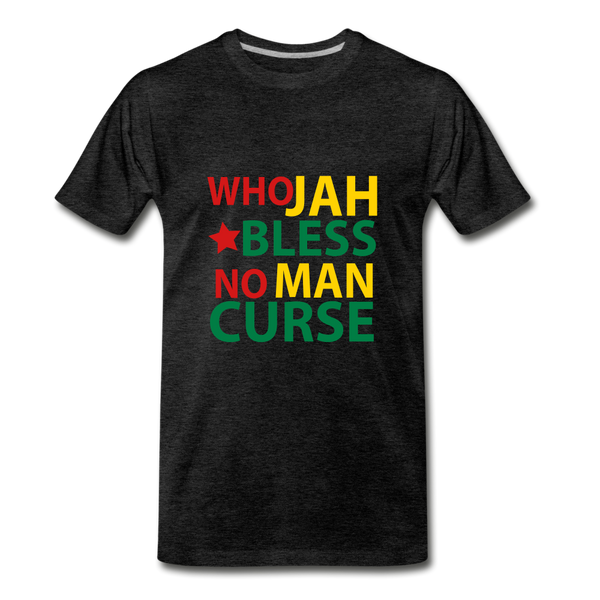 Who Jah Bless - Men's Premium T-Shirt - charcoal grey