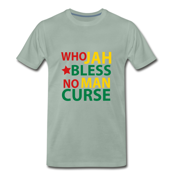 Who Jah Bless - Men's Premium T-Shirt - steel green